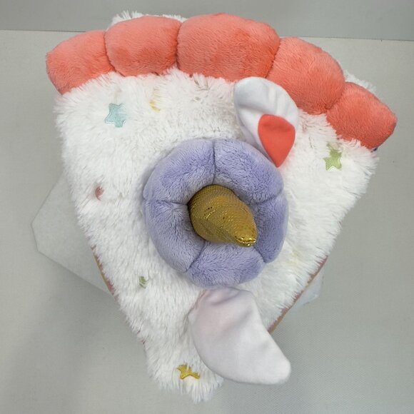 Squishable Comfort Food Unicorn Cake 15" Plush Pillow Rainbow Large Stars - Picture 5 of 14